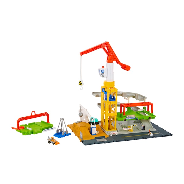 Pista para coches de juguete surtido Zona de construcción Matchbox Action Drivers Mattel
