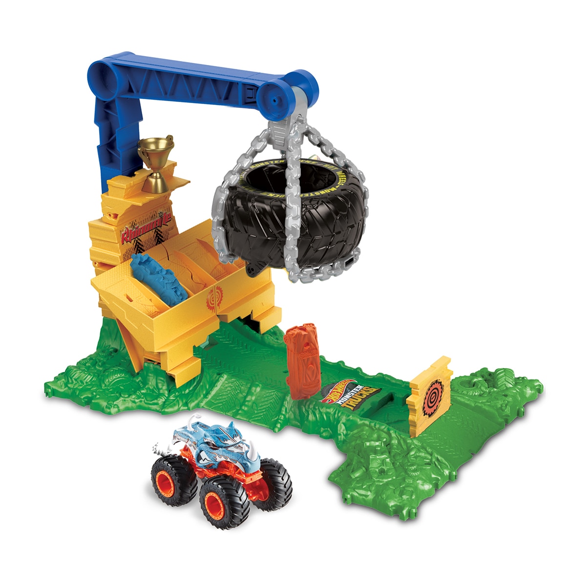 Pista Retumbar Rhinomite Monster Trucks Hot Wheels 1