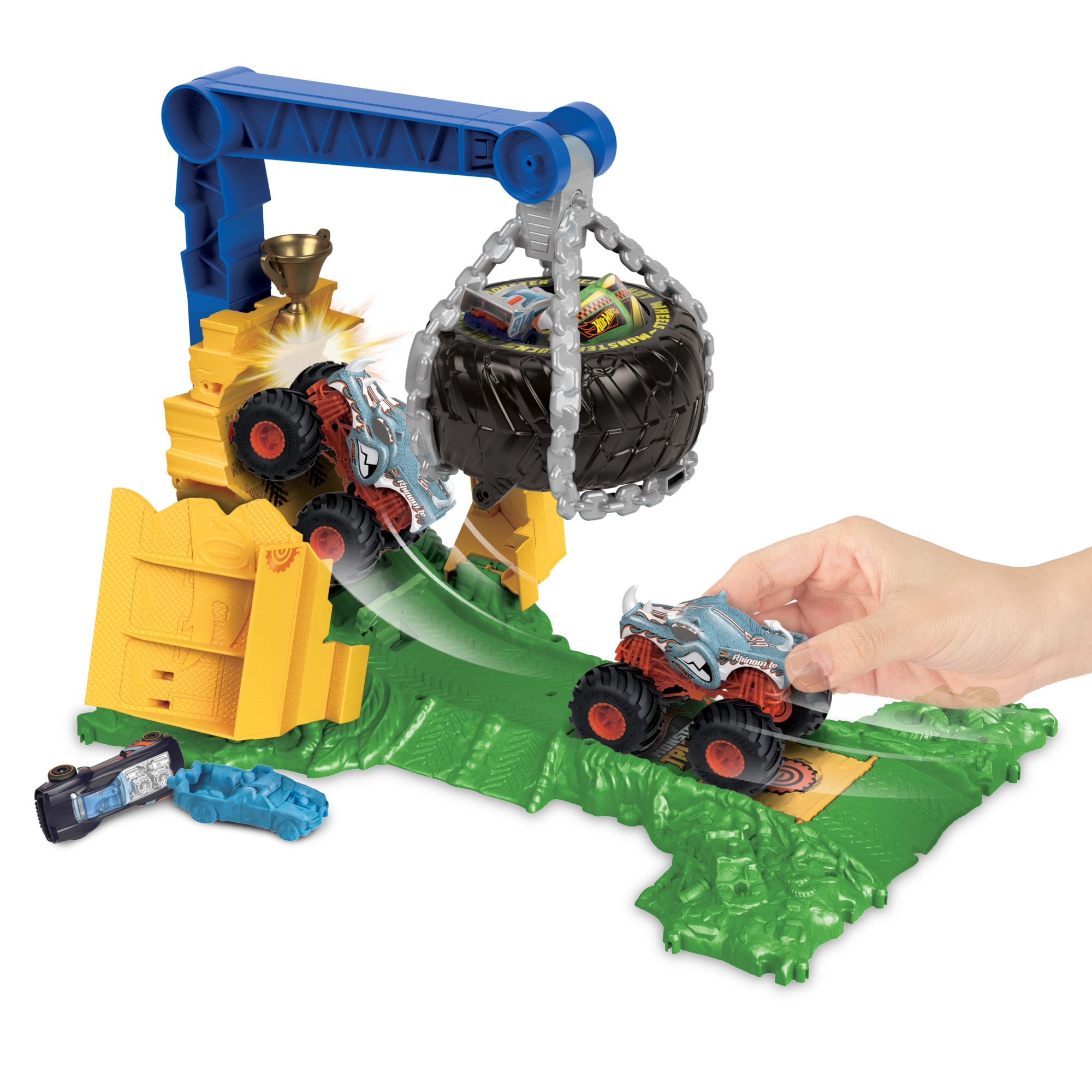 Pista Retumbar Rhinomite Monster Trucks Hot Wheels 3