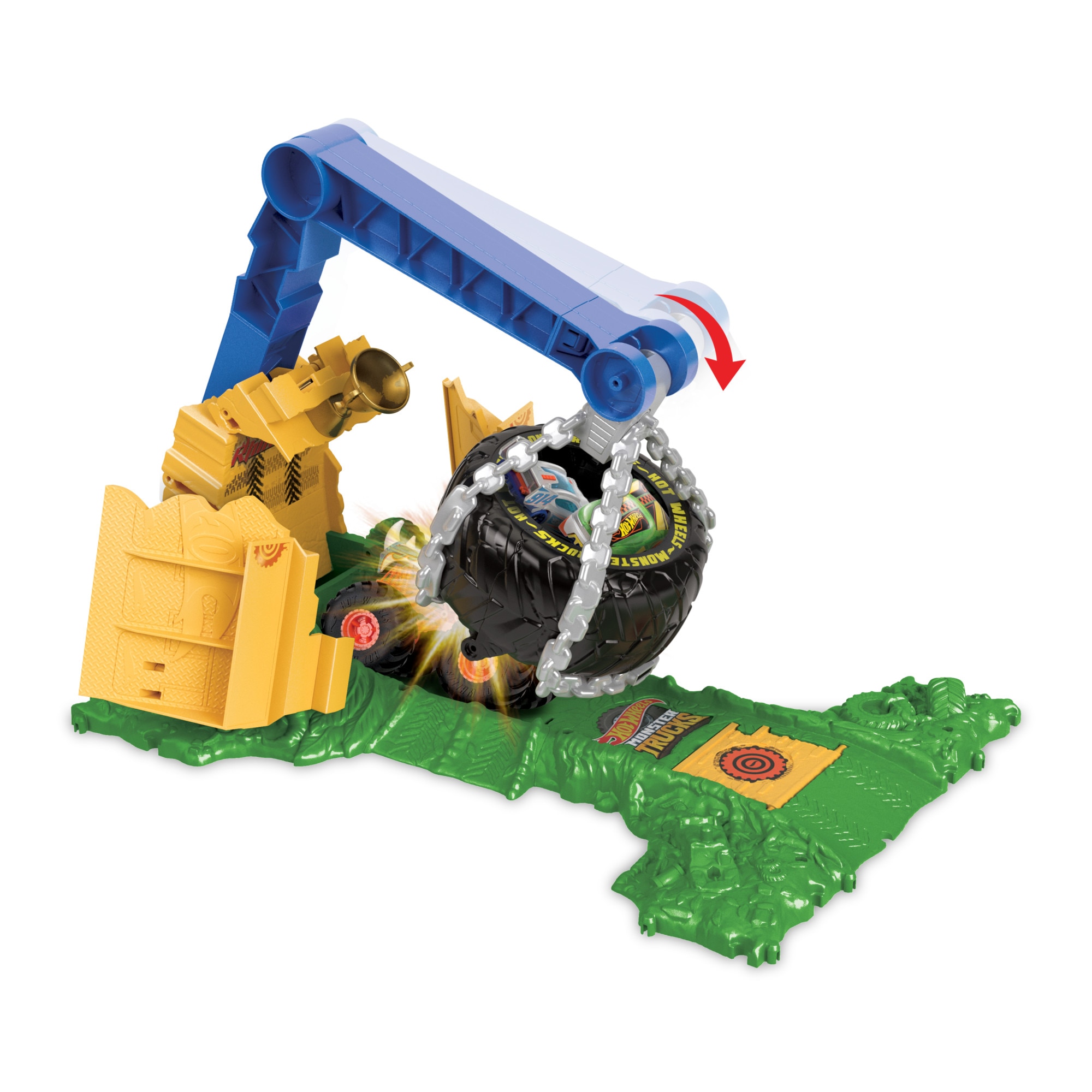Pista Retumbar Rhinomite Monster Trucks Hot Wheels 4
