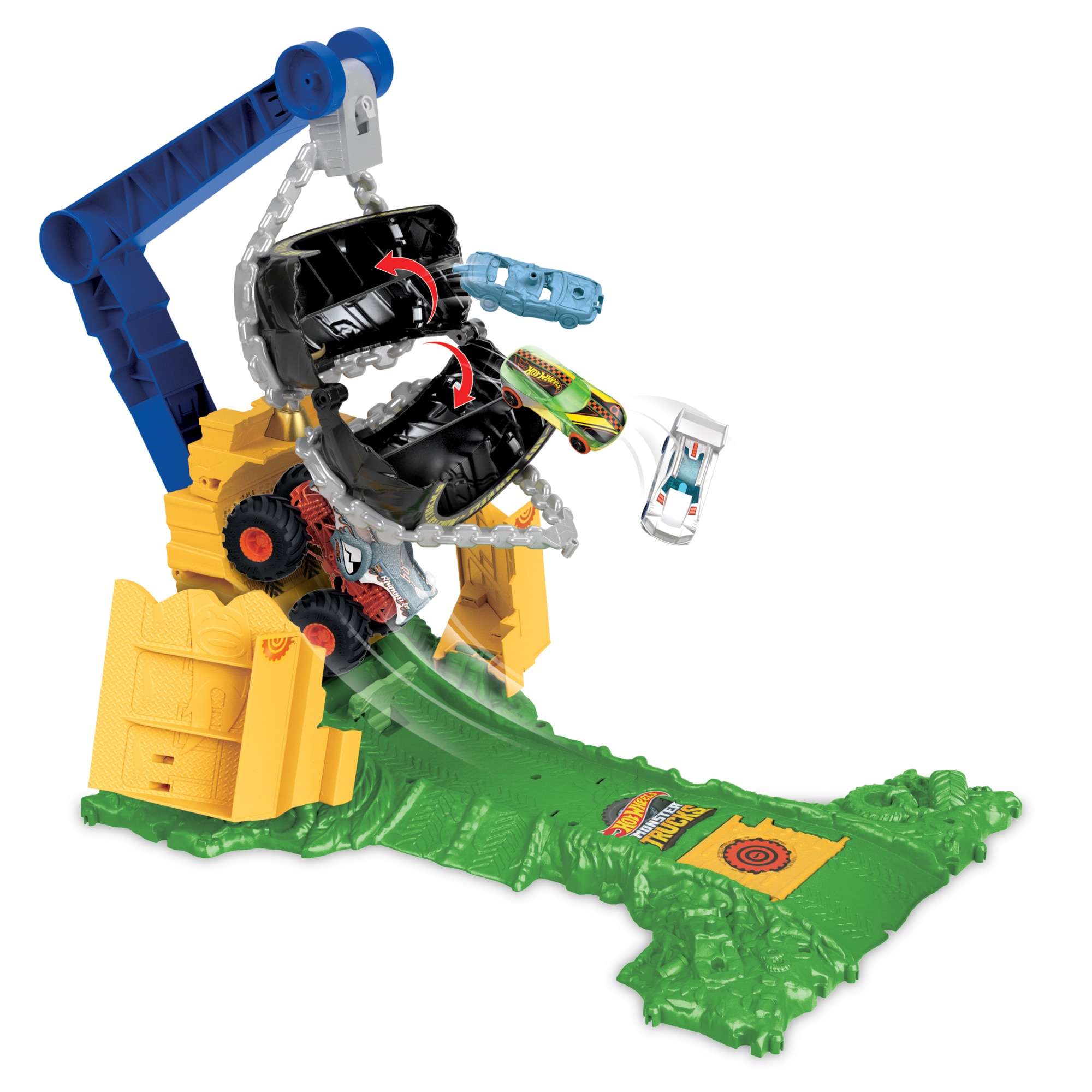 Pista Retumbar Rhinomite Monster Trucks Hot Wheels 5