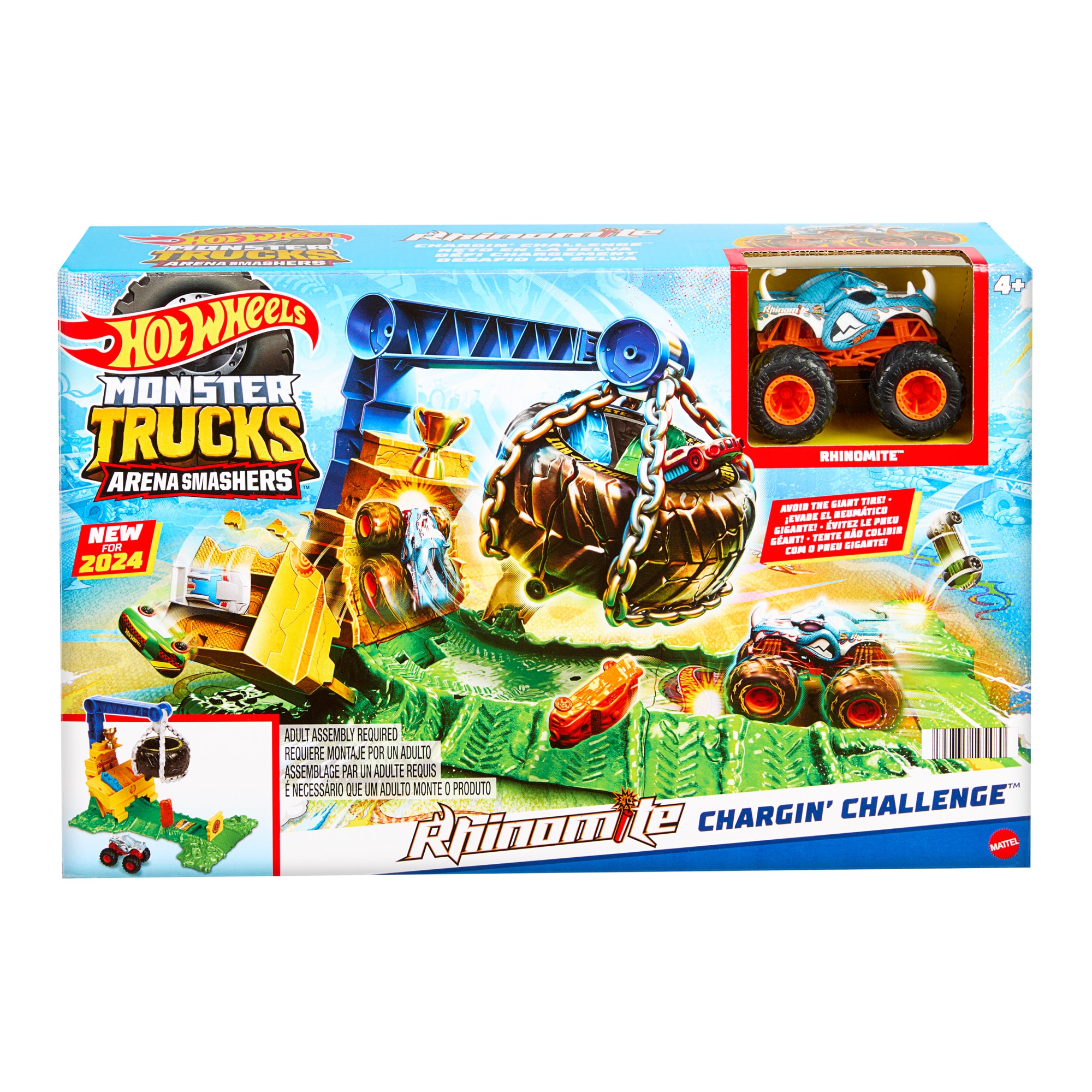 Pista Retumbar Rhinomite Monster Trucks Hot Wheels 6