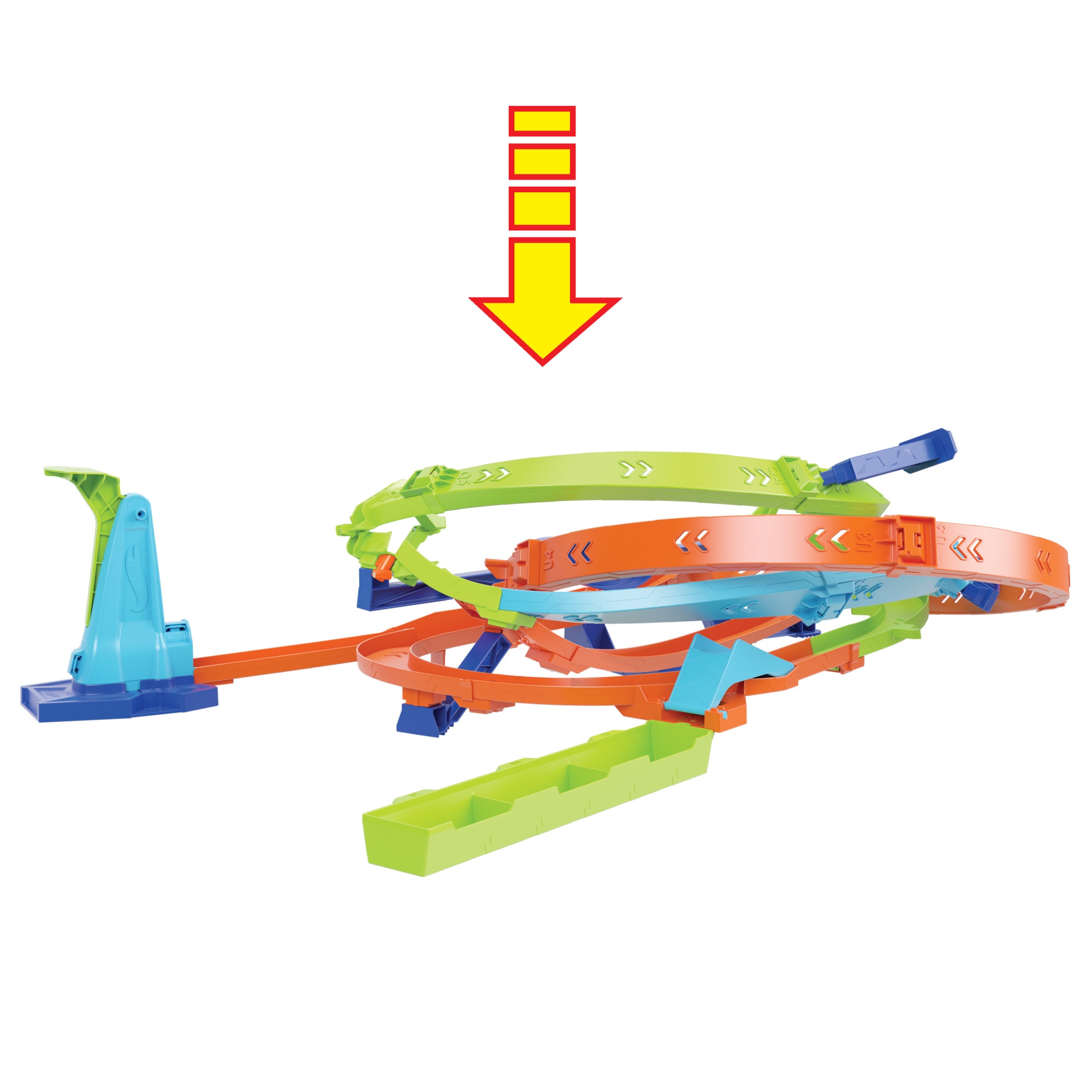 Pista para coches de juguete Ciclón Looping Extremo Hot Wheels Action 3