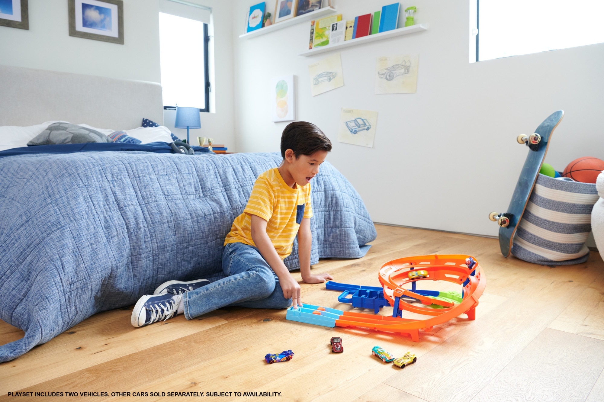 Pista para coches de juguete Choque en la pista Hot Wheels Action 3