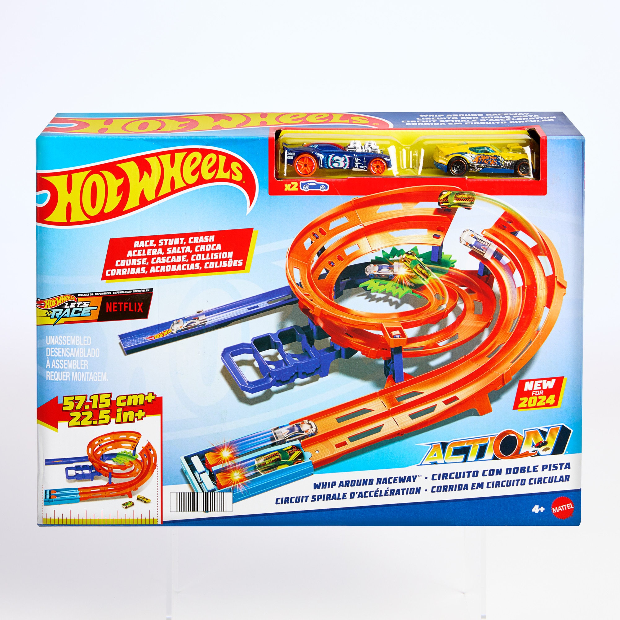 Pista para coches de juguete Choque en la pista Hot Wheels Action 7