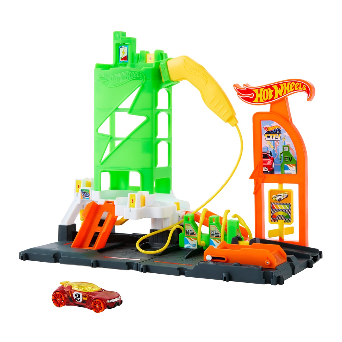 Estação de Carregamento de Eléctricos Hot Wheels City 1