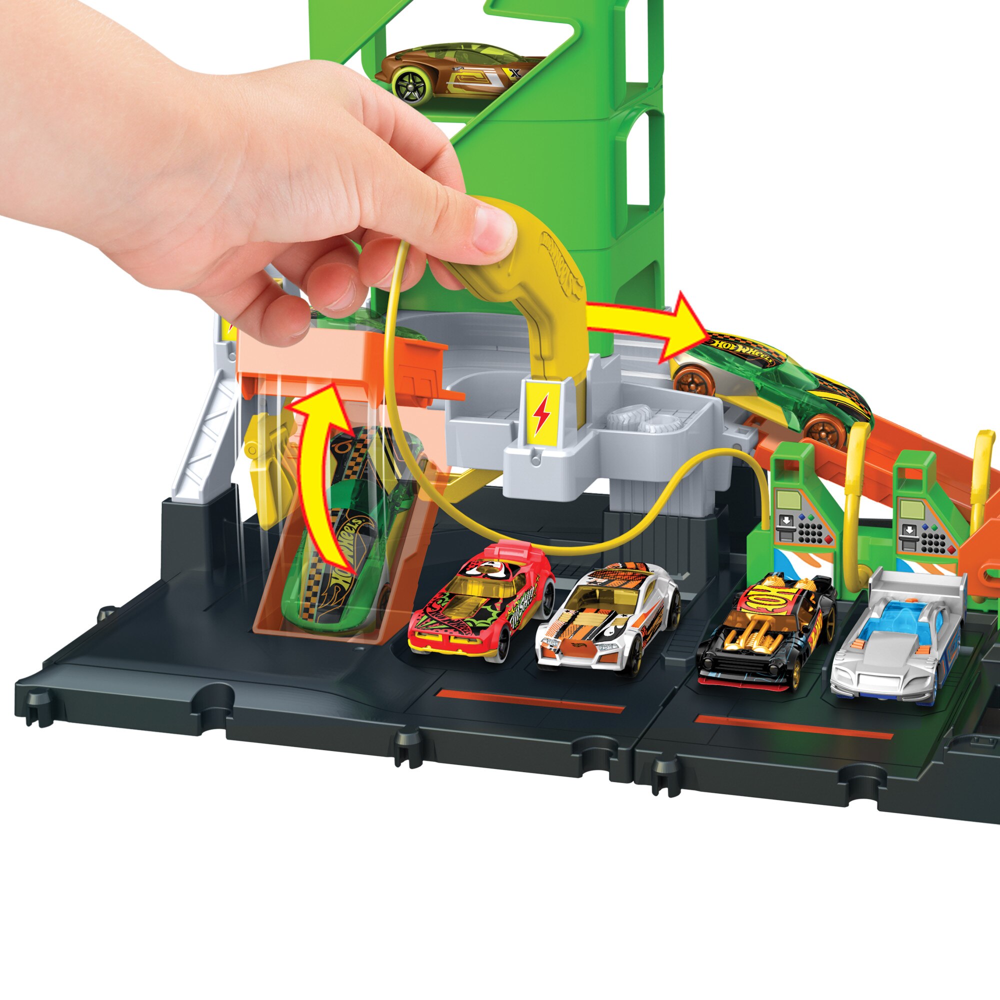 Estação de Carregamento de Eléctricos Hot Wheels City 3