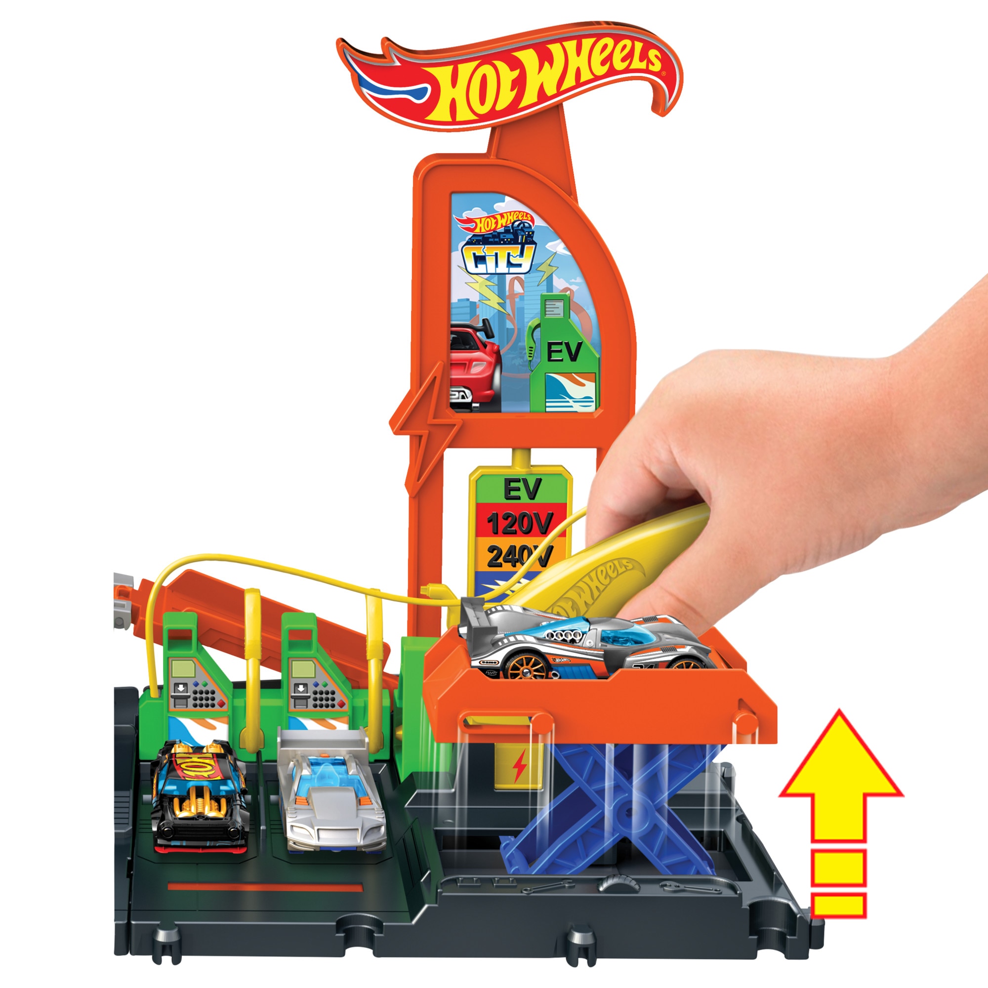 Estação de Carregamento de Eléctricos Hot Wheels City 5