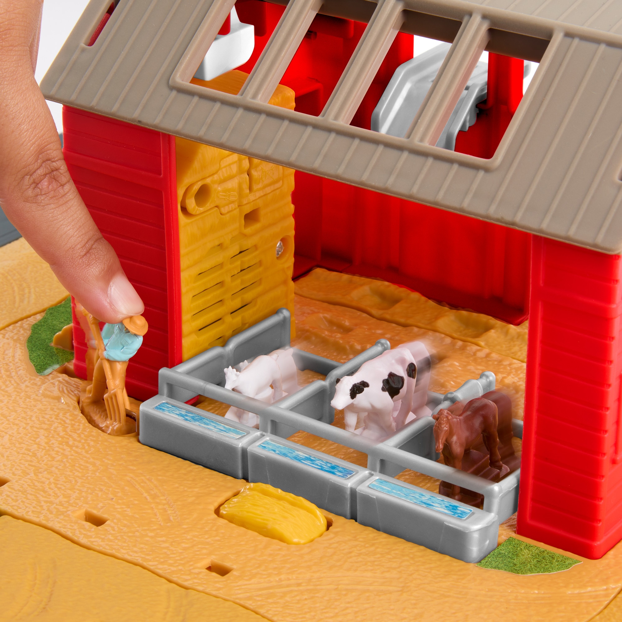 Set de juego con pistas para coches de juguete Granja con cosechas Matchbox 5