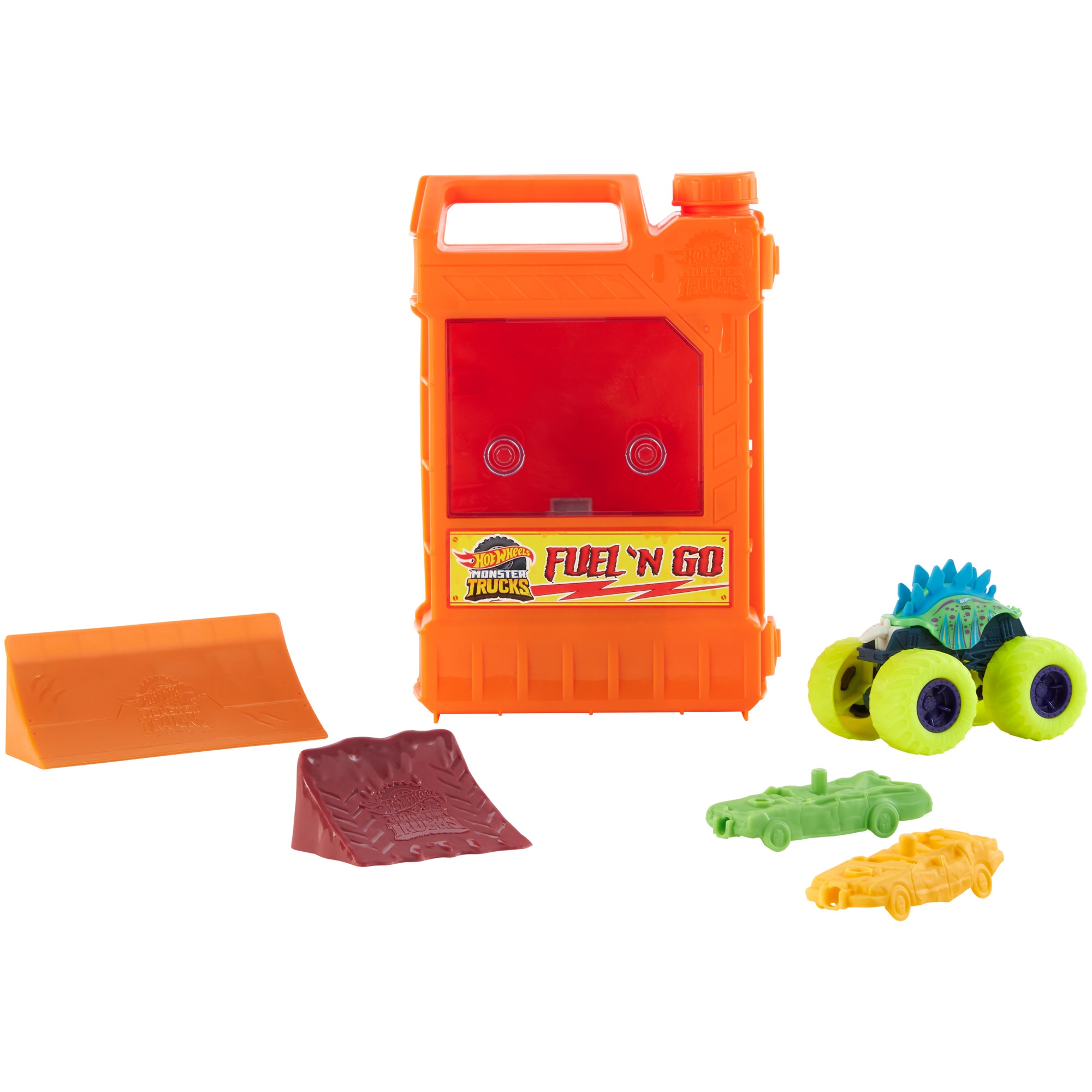 Pista para coches de juguete Reposta y arranca Monster Trucks Hot Wheels 2
