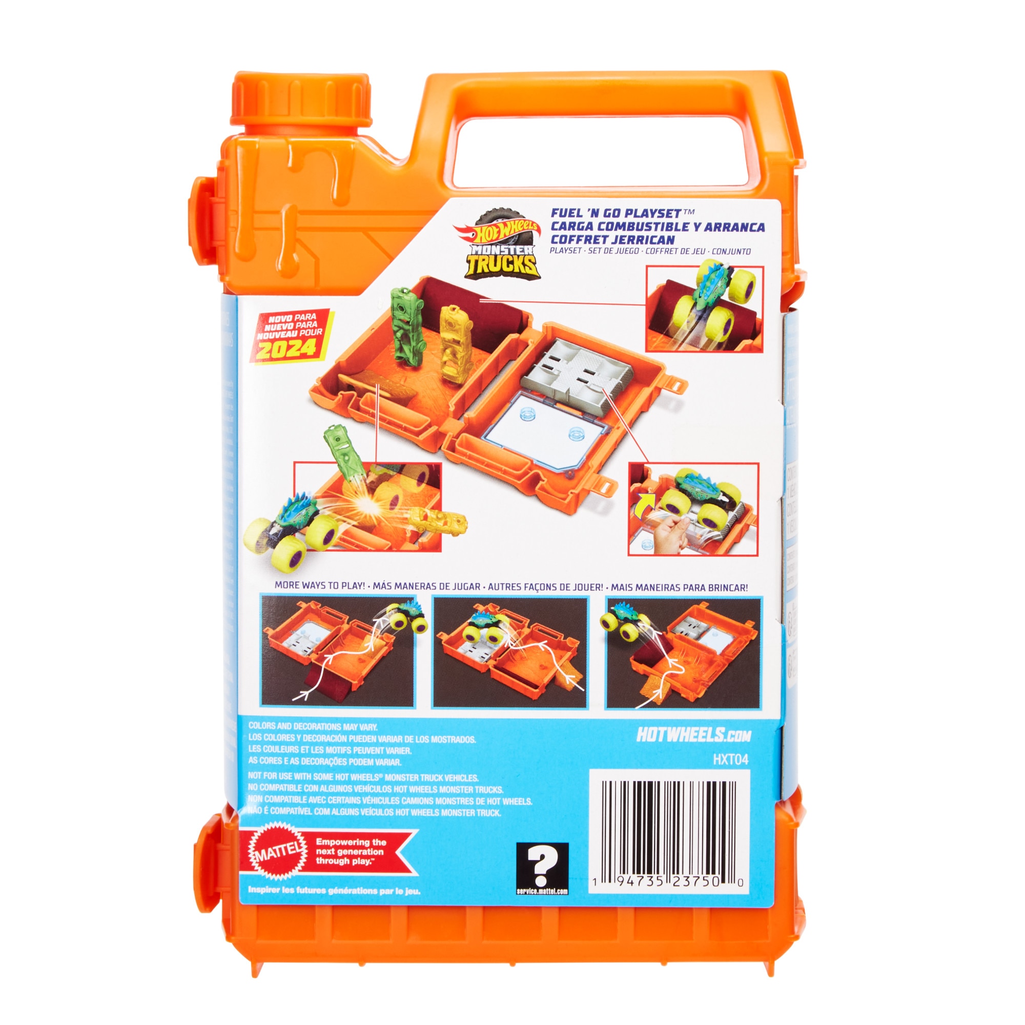 Pista para coches de juguete Reposta y arranca Monster Trucks Hot Wheels 6