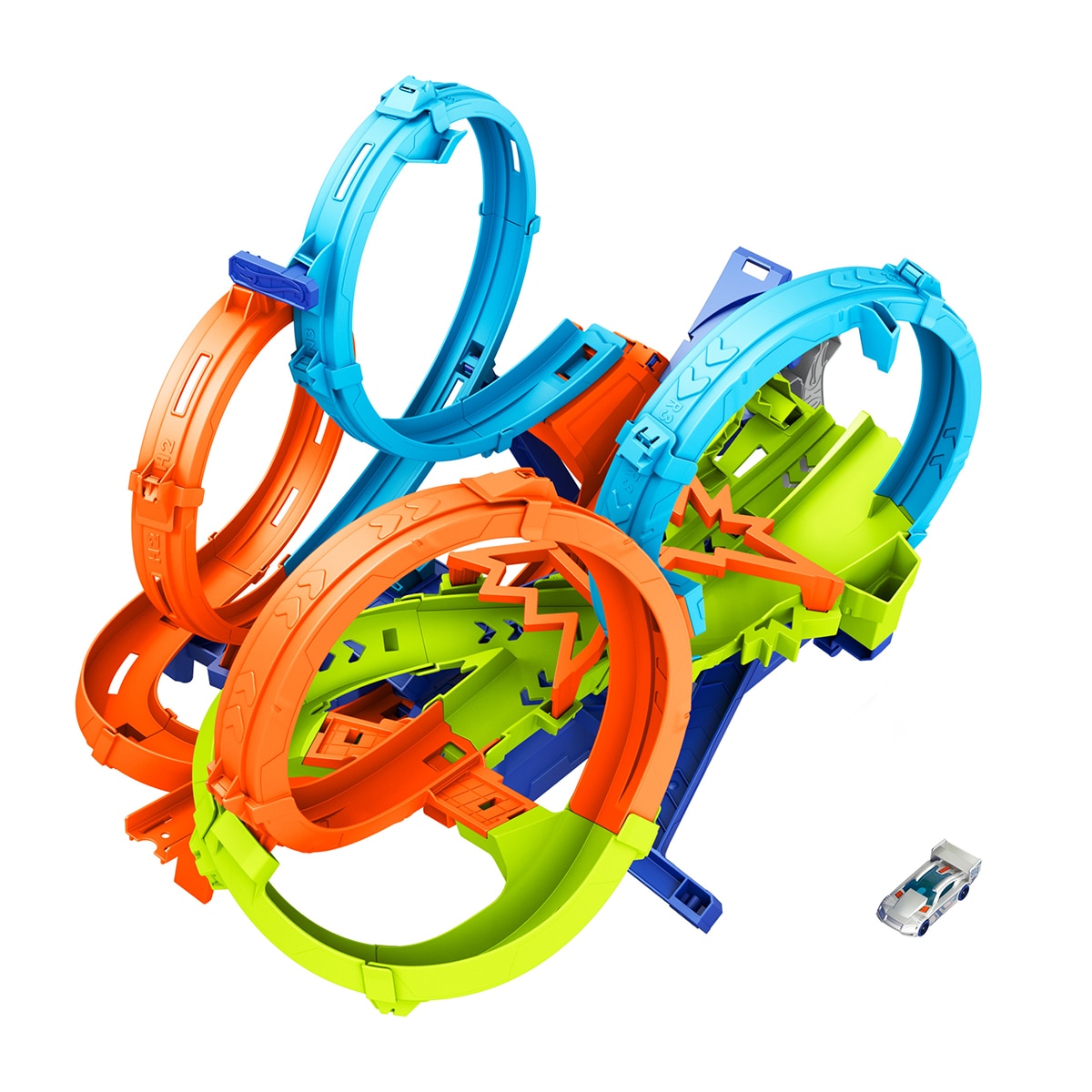 Conjunto de pista 4-Loop Crash-Out Hot Wheels 1