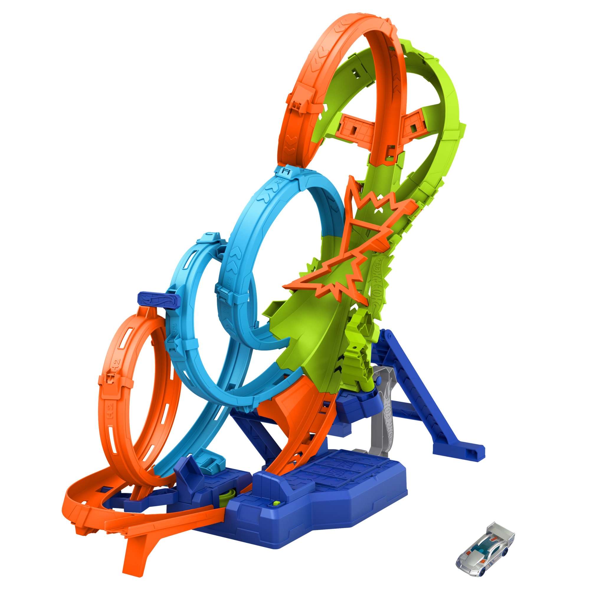 Conjunto de pista 4-Loop Crash-Out Hot Wheels 4