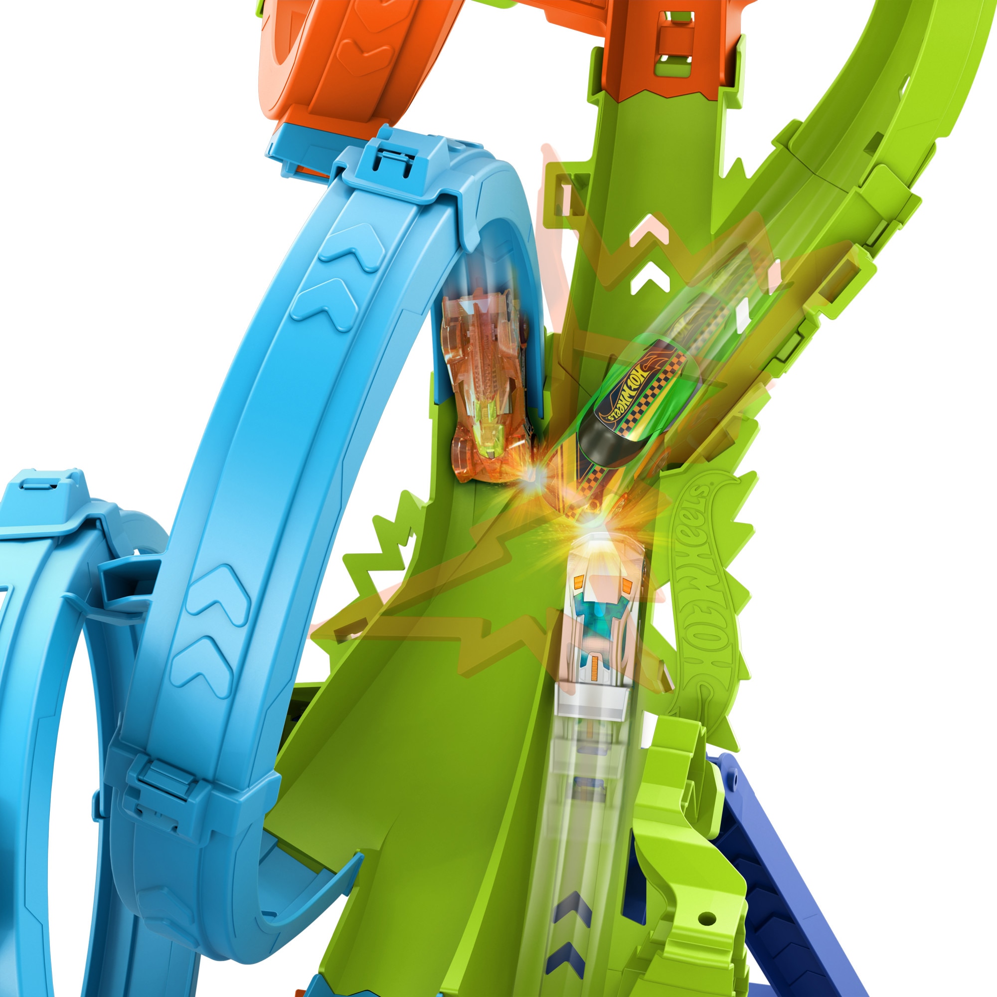 Conjunto de pista 4-Loop Crash-Out Hot Wheels 6