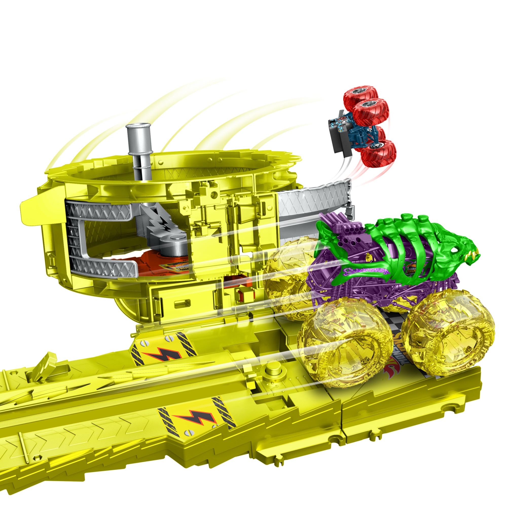 Pista Charge & Chase Challenge Monster Trucks Hot Wheels 4