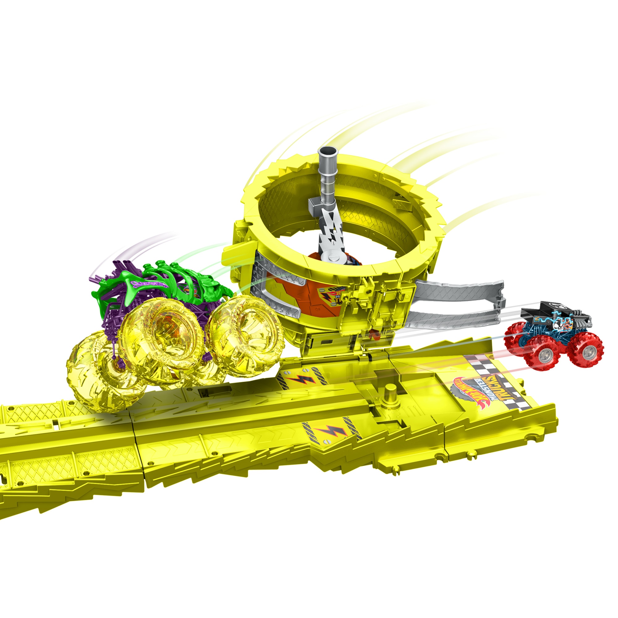 Pista Charge & Chase Challenge Monster Trucks Hot Wheels 5