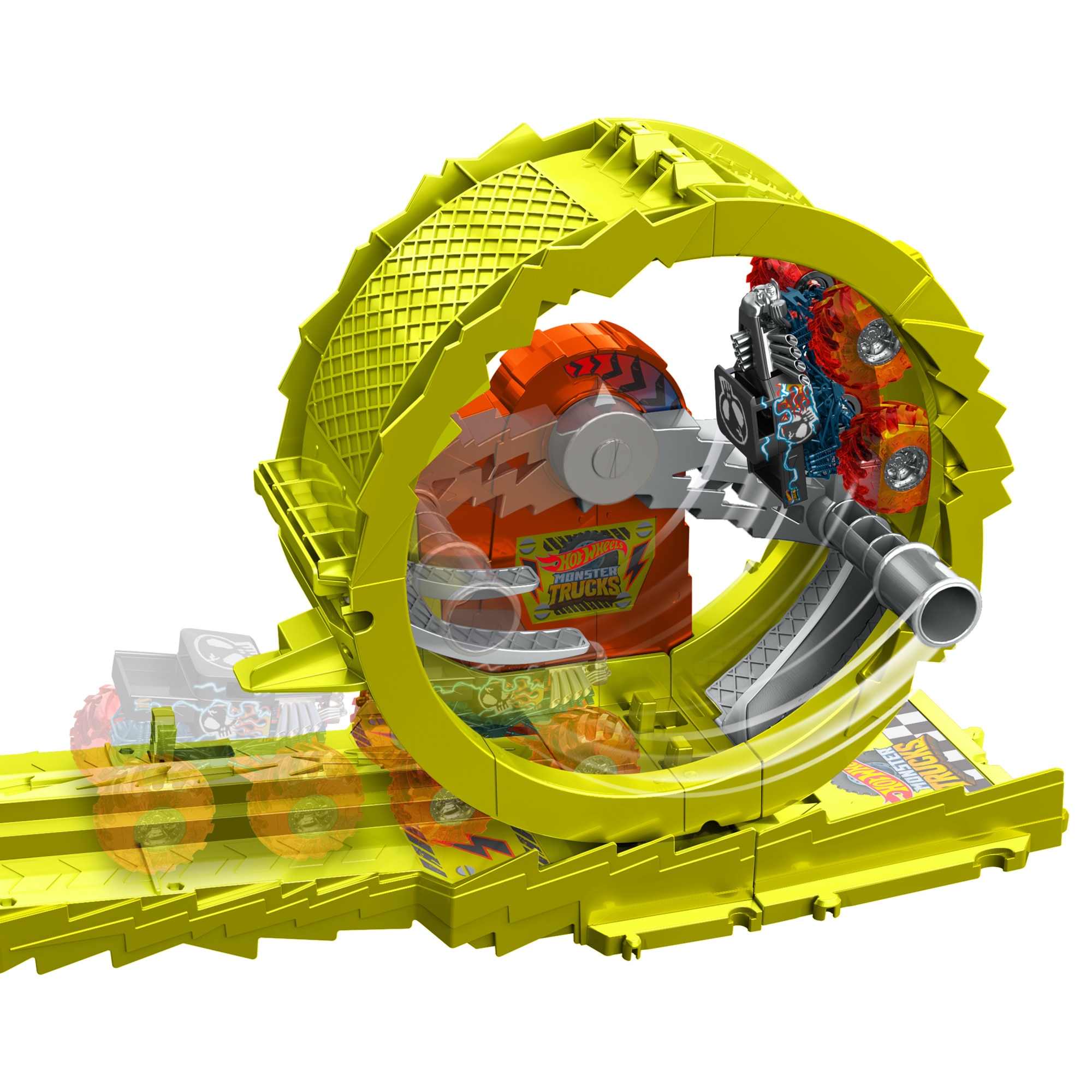 Pista Charge & Chase Challenge Monster Trucks Hot Wheels 6