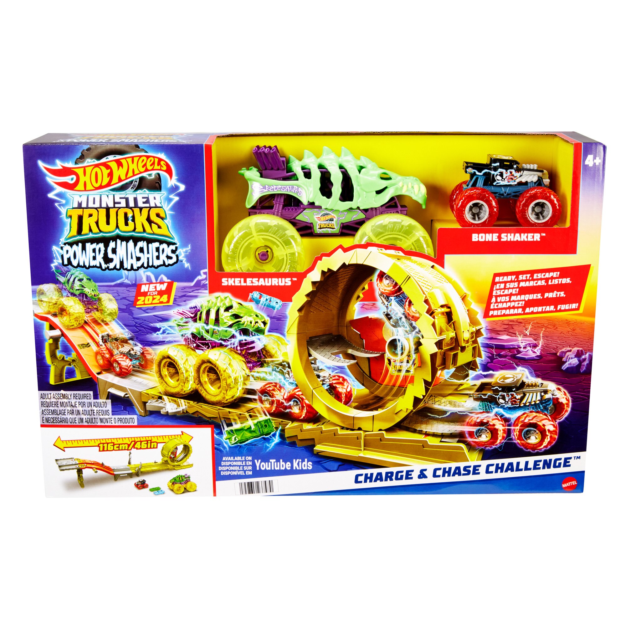 Pista Charge & Chase Challenge Monster Trucks Hot Wheels 7