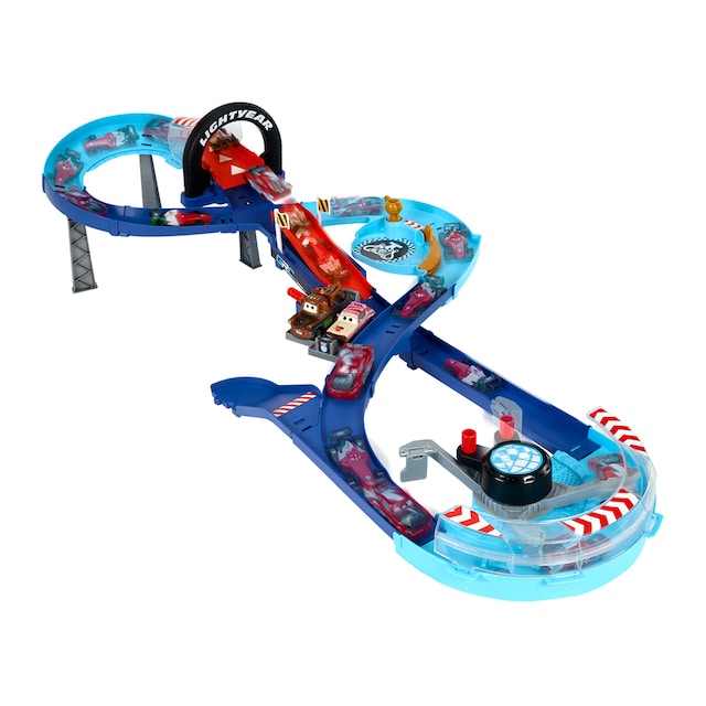 Pista para coches de juguete Global Racers Cup Pista de salto GRC Disney Pixar Cars Mattel
