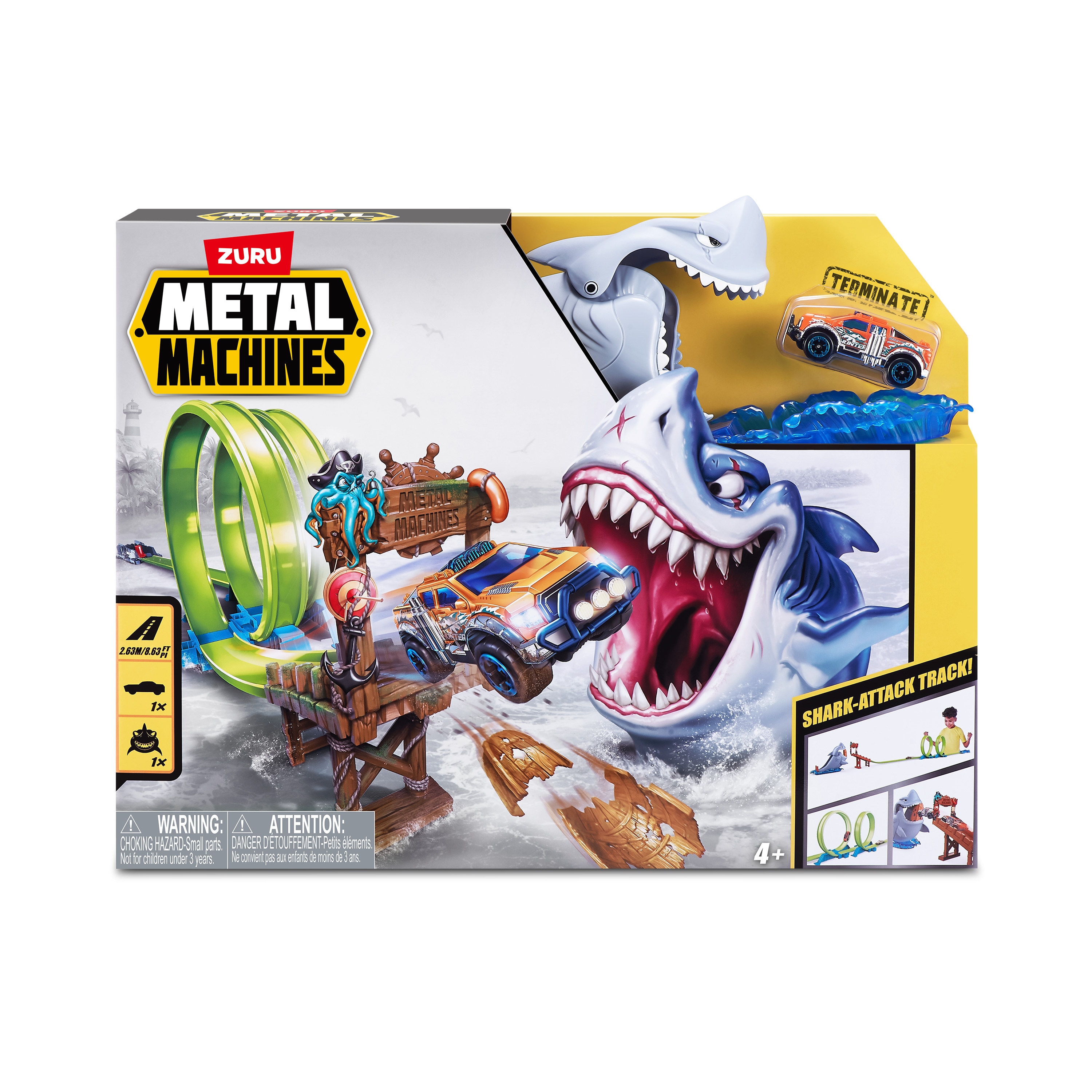 Pista de carreras Shark Attack Metal Machines 2