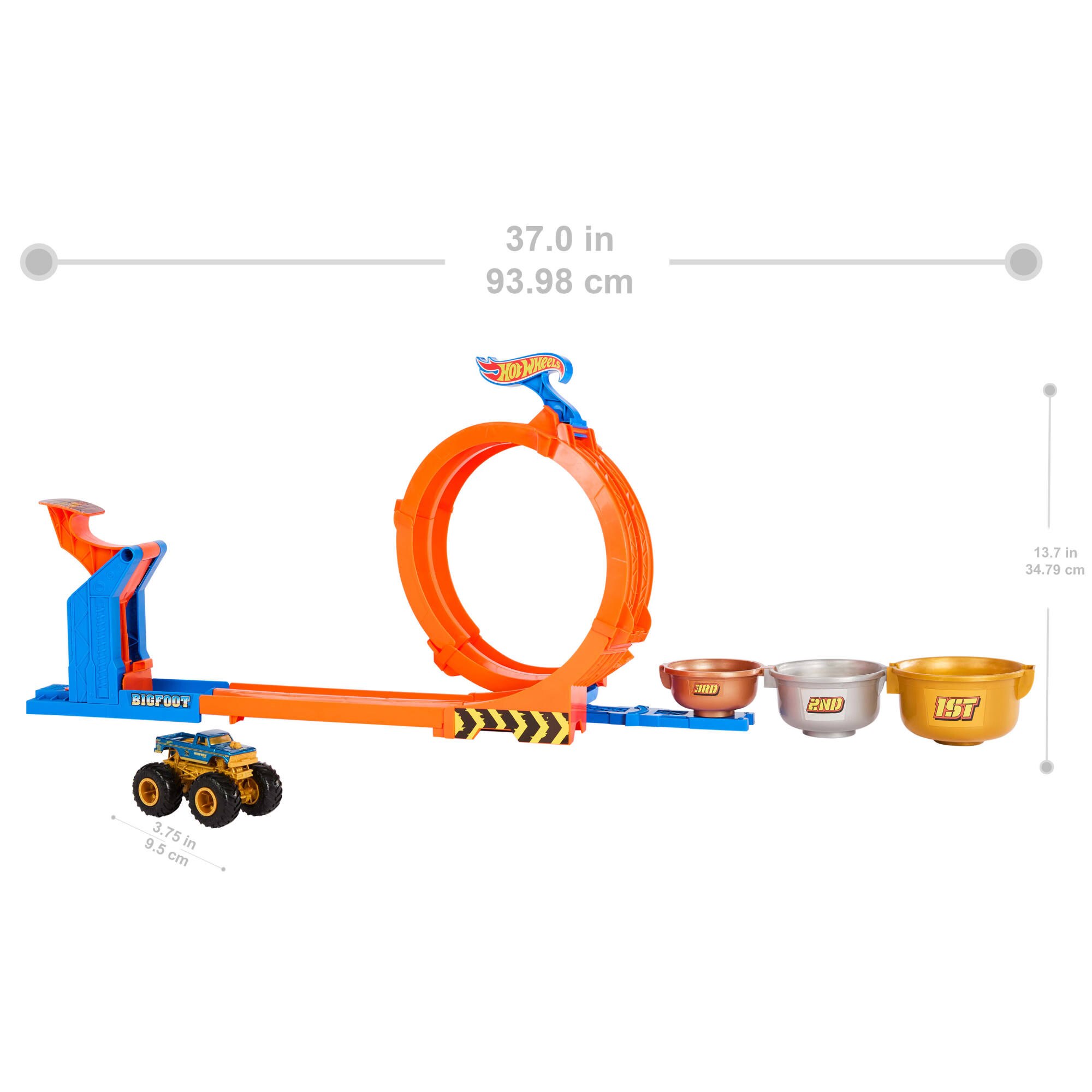 Trofeo Challenge de loopings y giros Bigfoot Hot Wheels 5