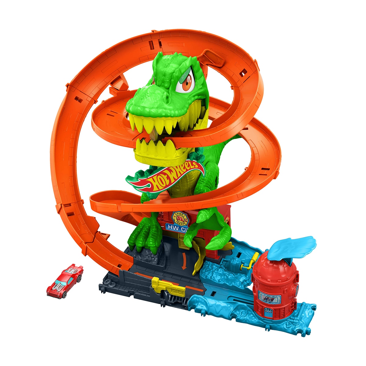 T-Rex Batalla en llamas Hot Wheels 1