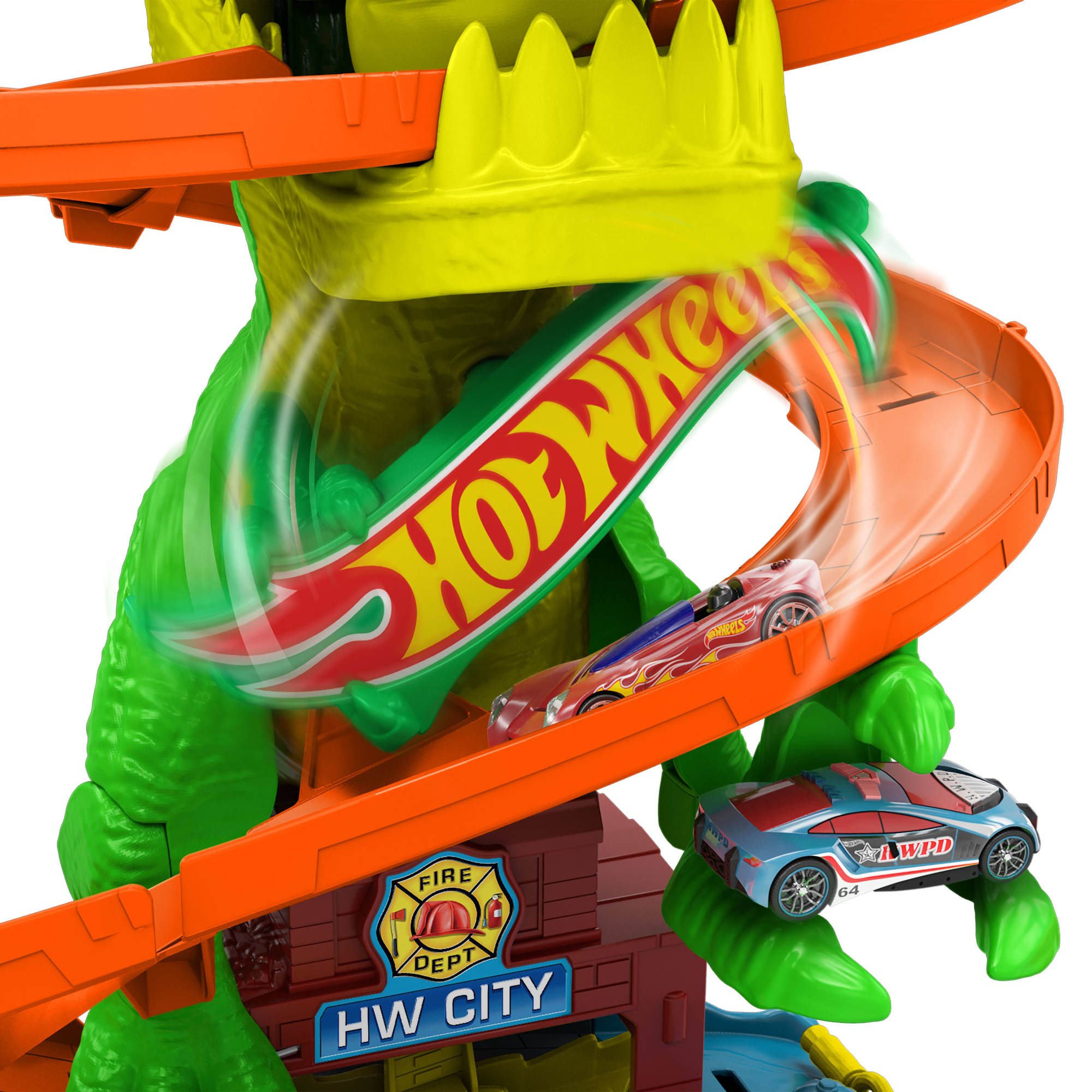 T-Rex Batalla en llamas Hot Wheels 4