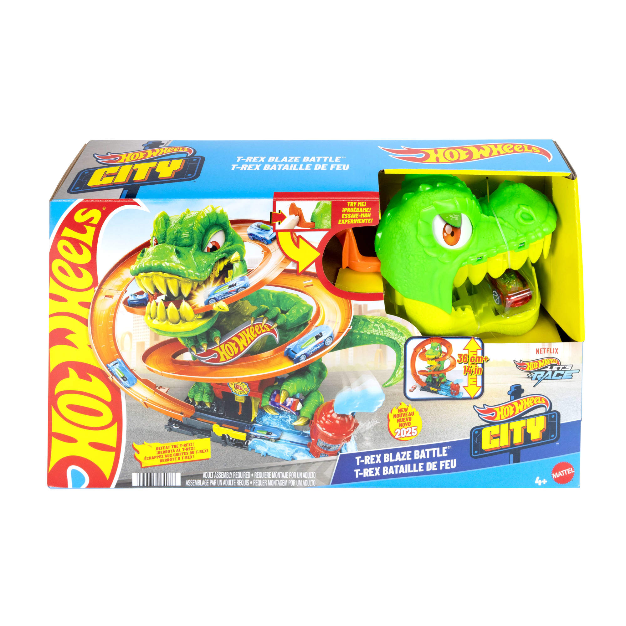 T-Rex Batalla en llamas Hot Wheels 7