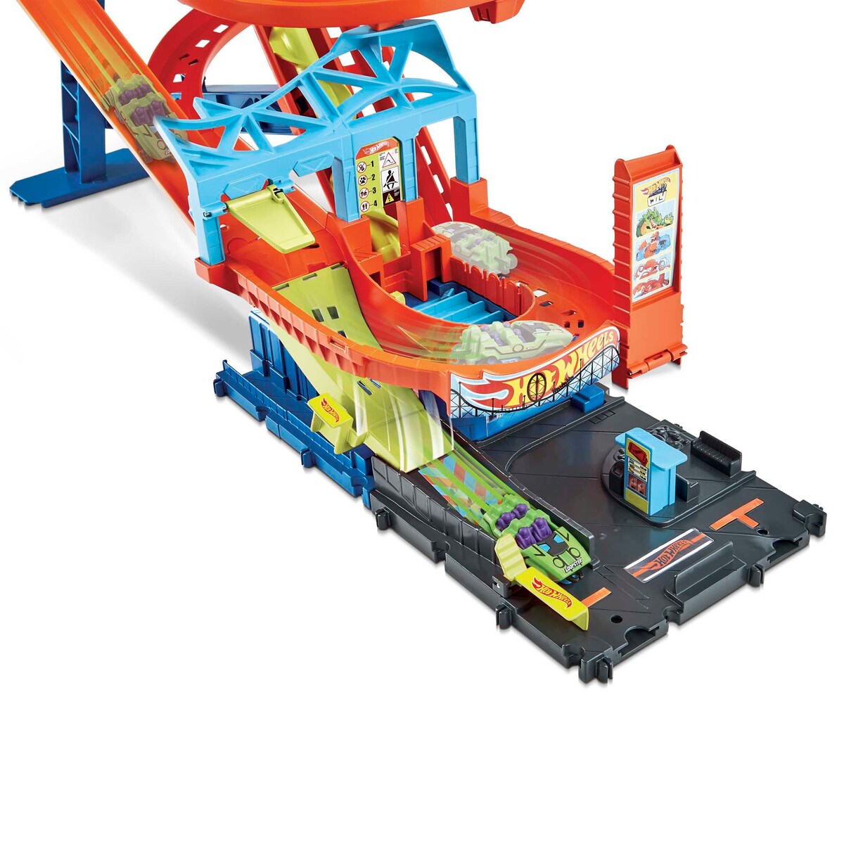 Pista para vehículos de juguete City Rollercoaster Rally Hot
