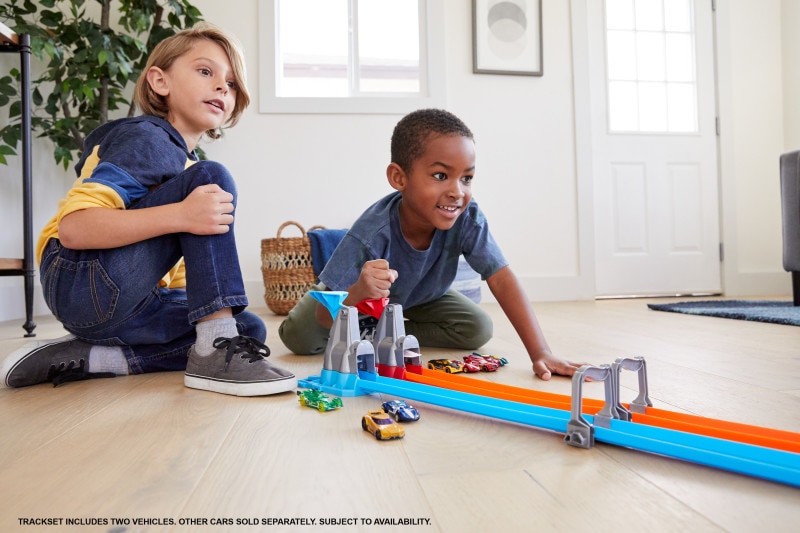 Pista para vehículos de juguete Double Loop Dash Hot Wheels 4