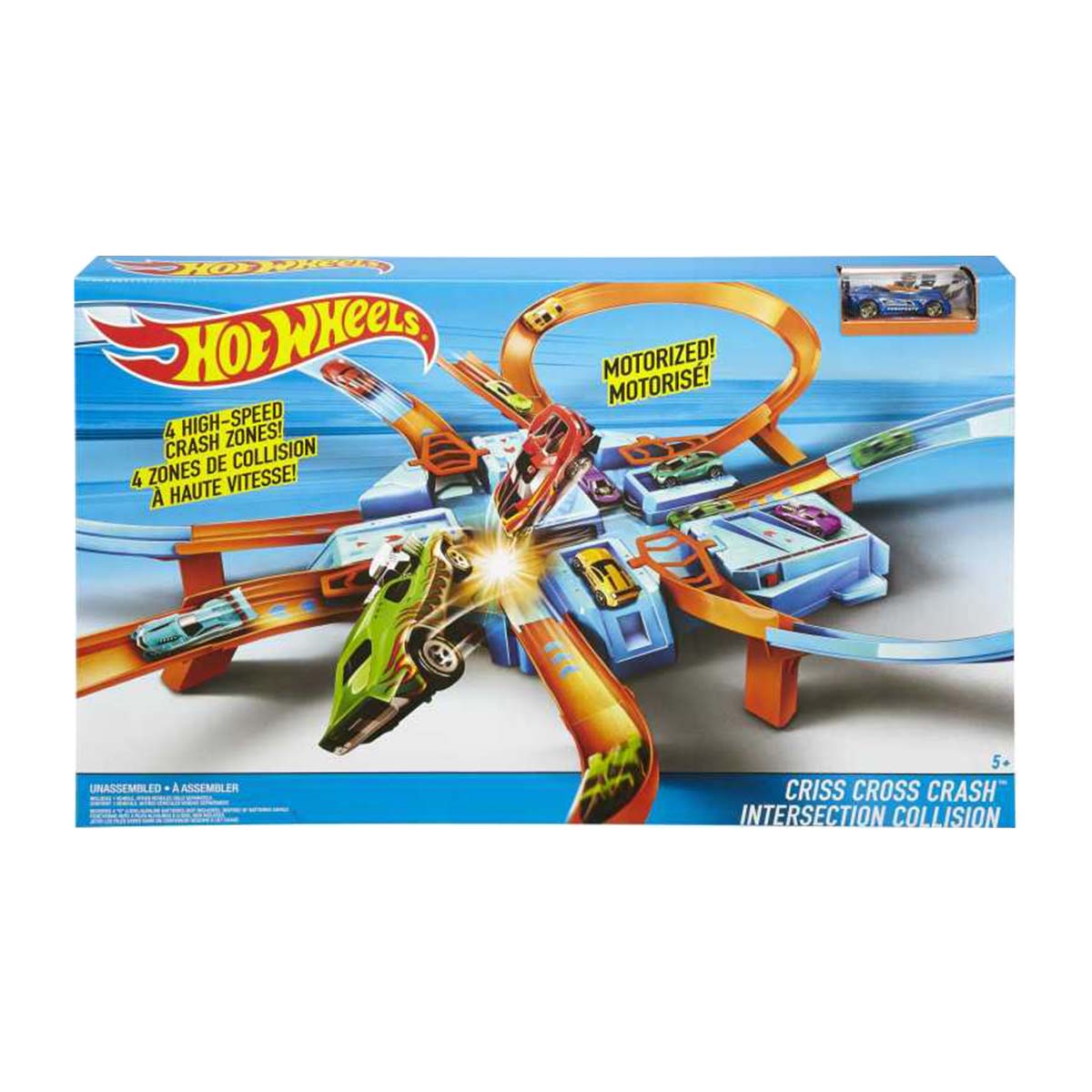 Pista para vehículos de juguete Criss Cross Crash Hot Wheels 2