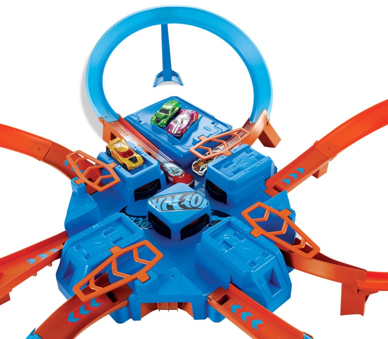 Pista para vehículos de juguete Criss Cross Crash Hot Wheels 6