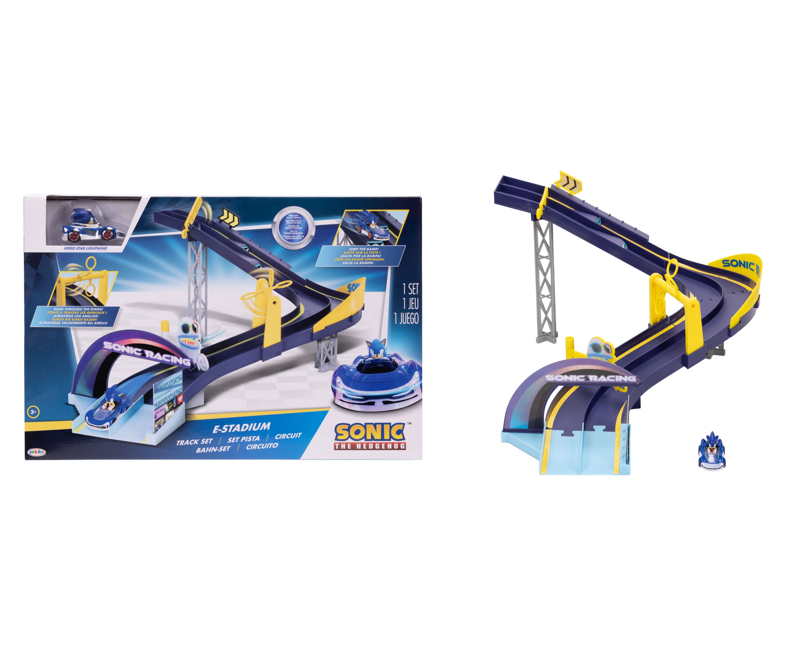 Estadio de carreras Sonic Racing Jakks Pacific 3