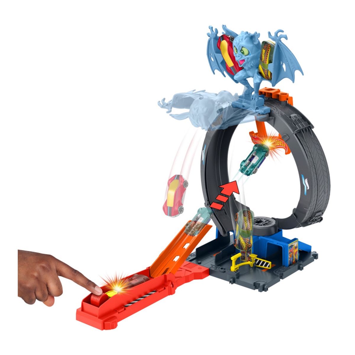 Hot Wheels City Let's Race Némesis del murciélago 3