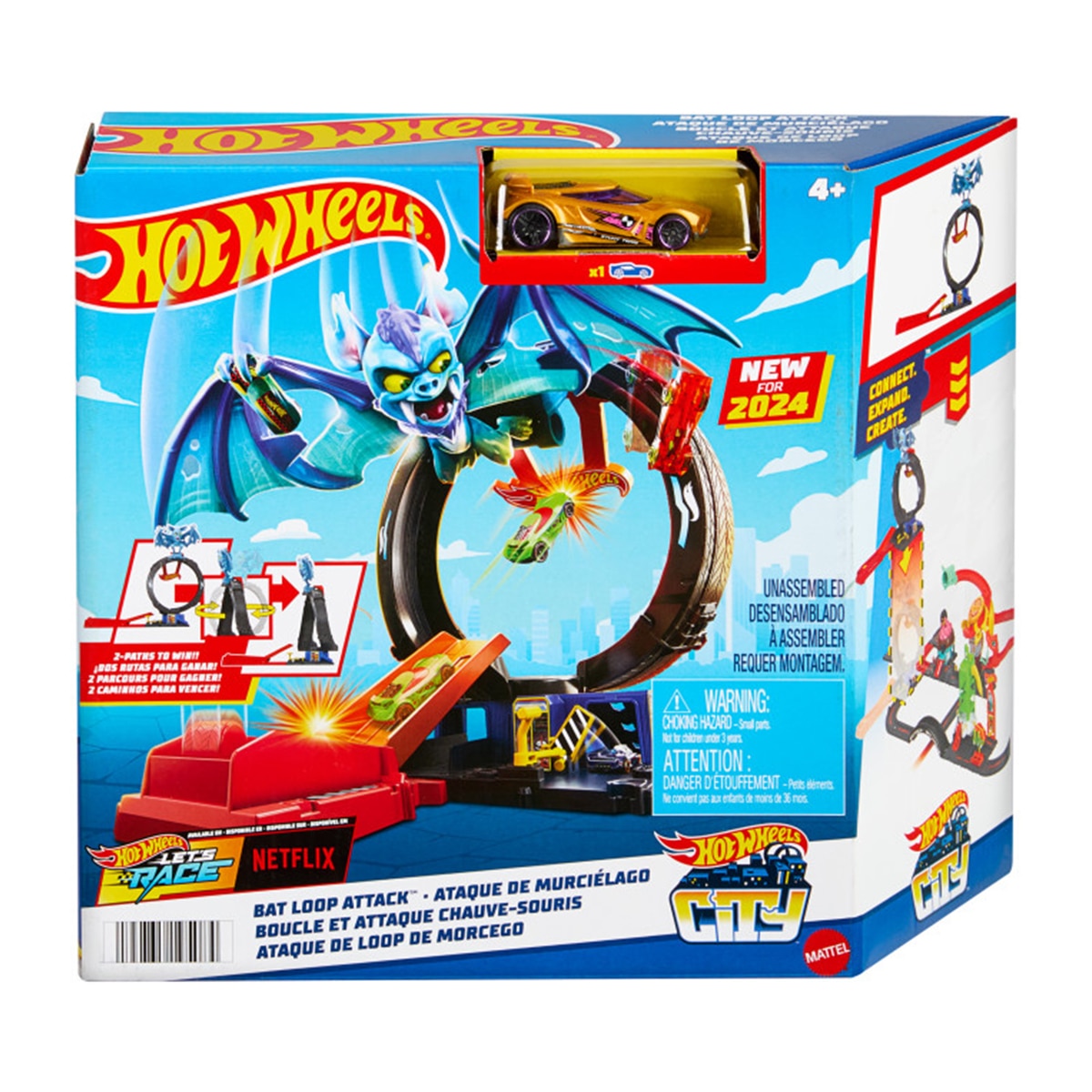 Hot Wheels City Let's Race Némesis del murciélago 6