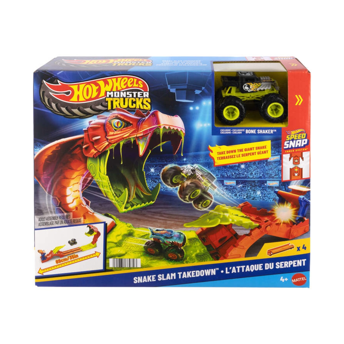 Pista para coches de juguete Golpe de serpiente Hot Wheels Mattel modelos surtidos 6