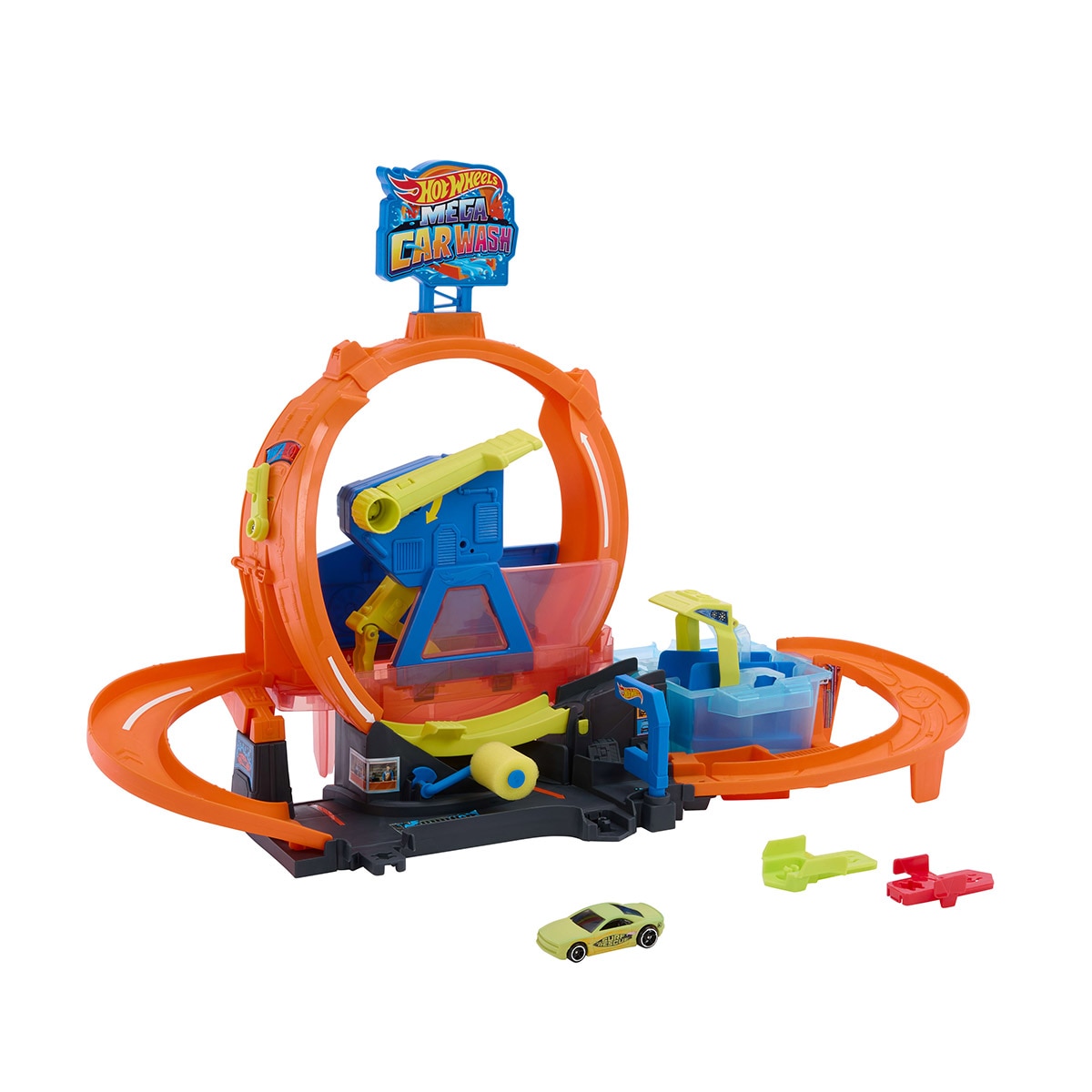 Pista de Coches con Looping de 26,7 cm Hot Wheels City Megalavado Mattel 3