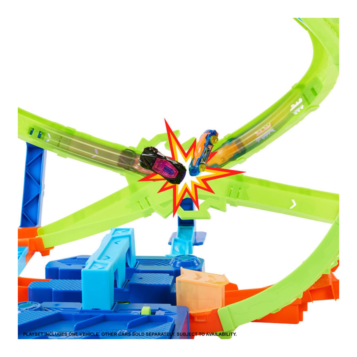 Pista Propulsor Motorizado Hot Wheels Hiperesfera de Stunt Tracks Mattel 2