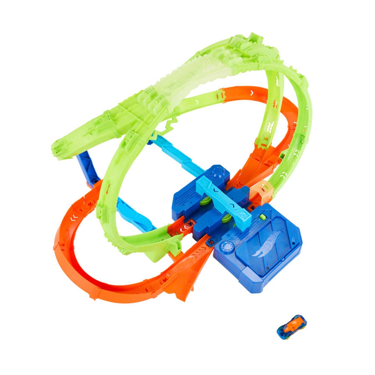 Pista Propulsor Motorizado Hot Wheels Hiperesfera de Stunt Tracks Mattel 3
