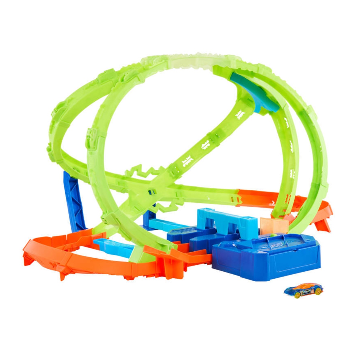 Pista Propulsor Motorizado Hot Wheels Hiperesfera de Stunt Tracks Mattel 4
