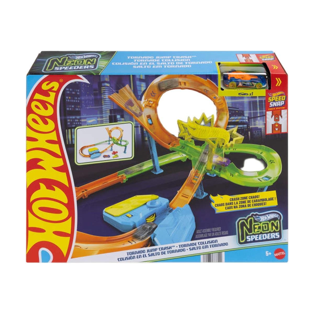 Imagen 0 de Pista Propulsor Motorizado Hot Wheels Torreneon Speederstornado Mattel
