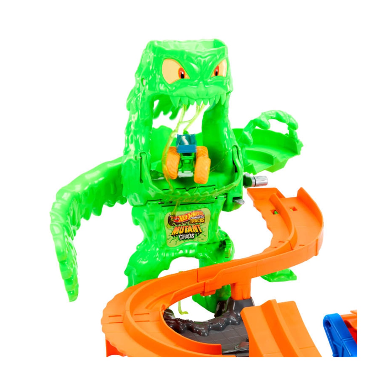 Imagen 4 de Set con Mutant Rhinomite vehículo 1:64 y slime Hot Wheels Monster Trucks Mutant ChaosHot Wheels Mattel
