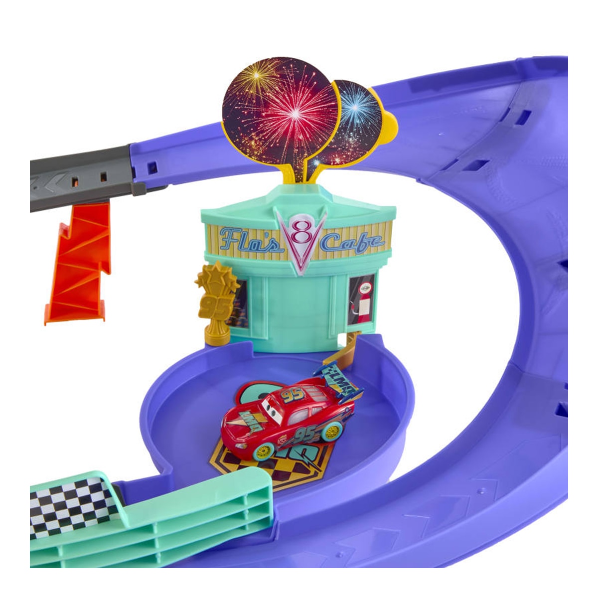 Pista de celebración con Rayo McQueen Disney Pixar Cars Cars Mattel 4