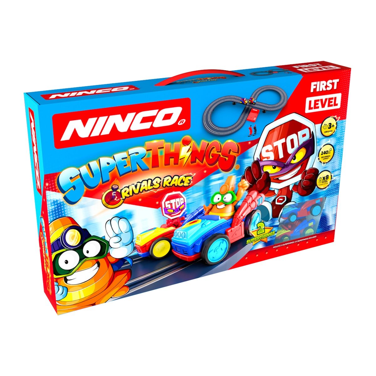 Circuito de coches Rivals Race vehículos de carreras Ninco Superthings 2