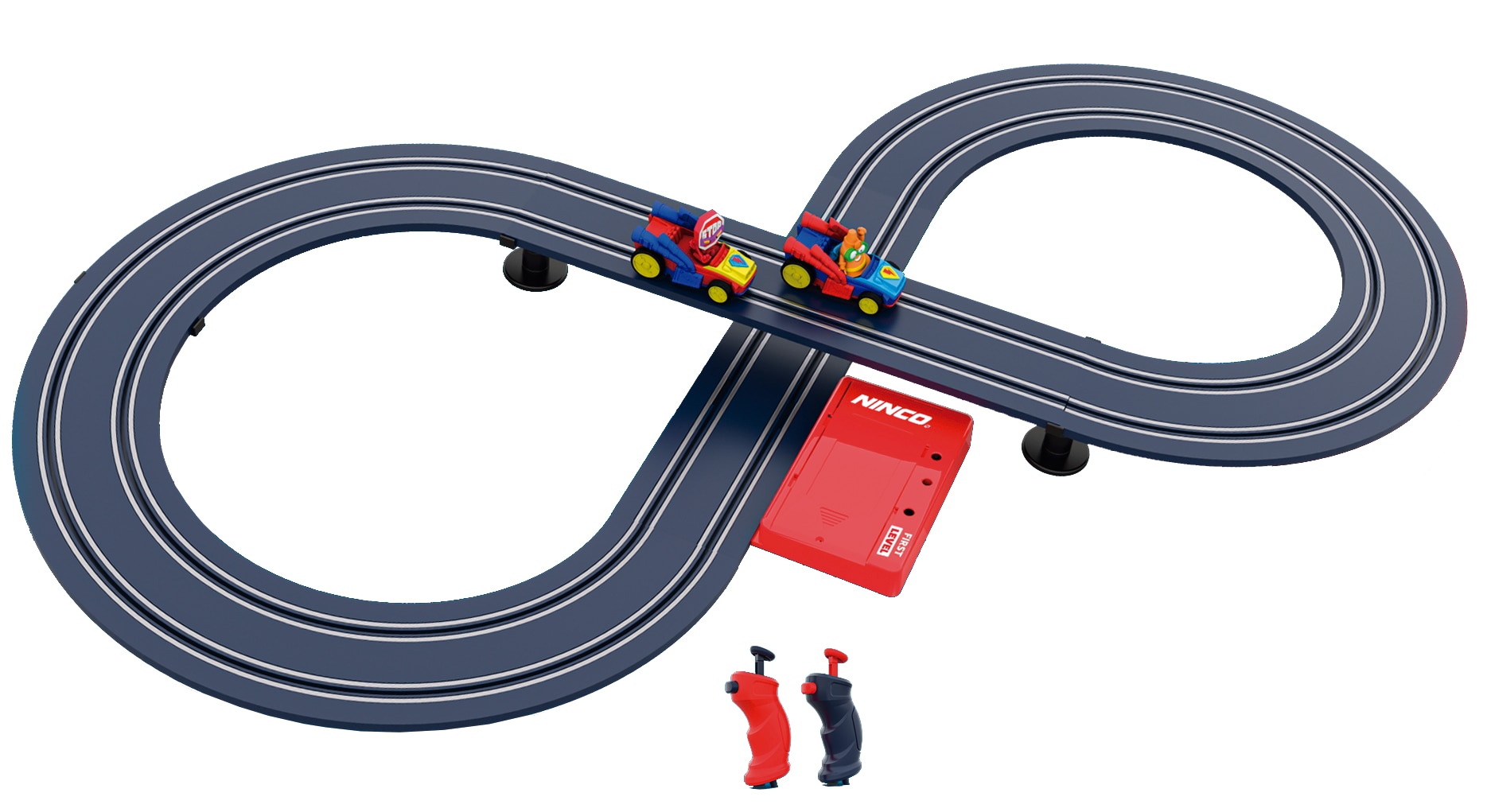 Circuito de coches Rivals Race vehículos de carreras Ninco Superthings 3
