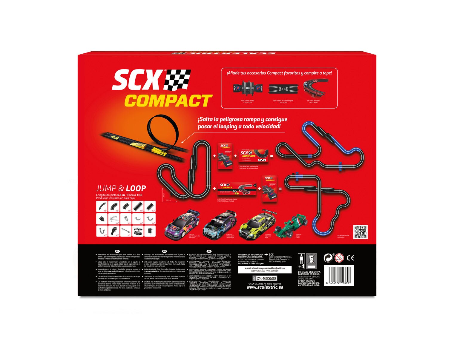 Circuito Compact 1:43 Jump & Loop Scalextric 2