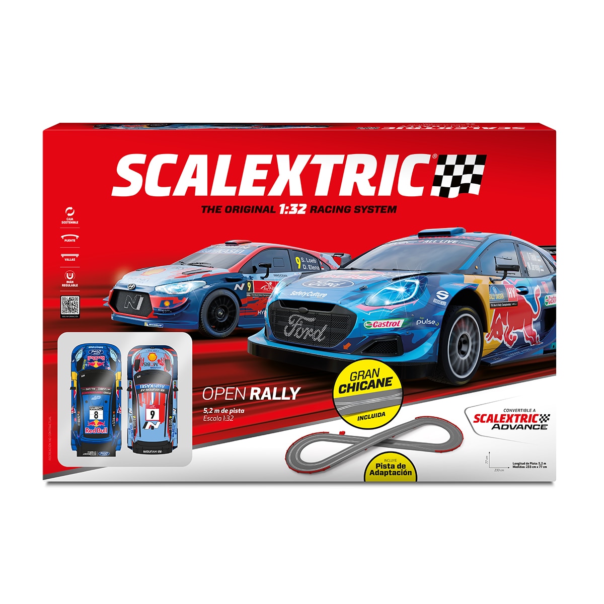 Imagen 0 de Pista Linea Orginal System Open Rally Scalextric