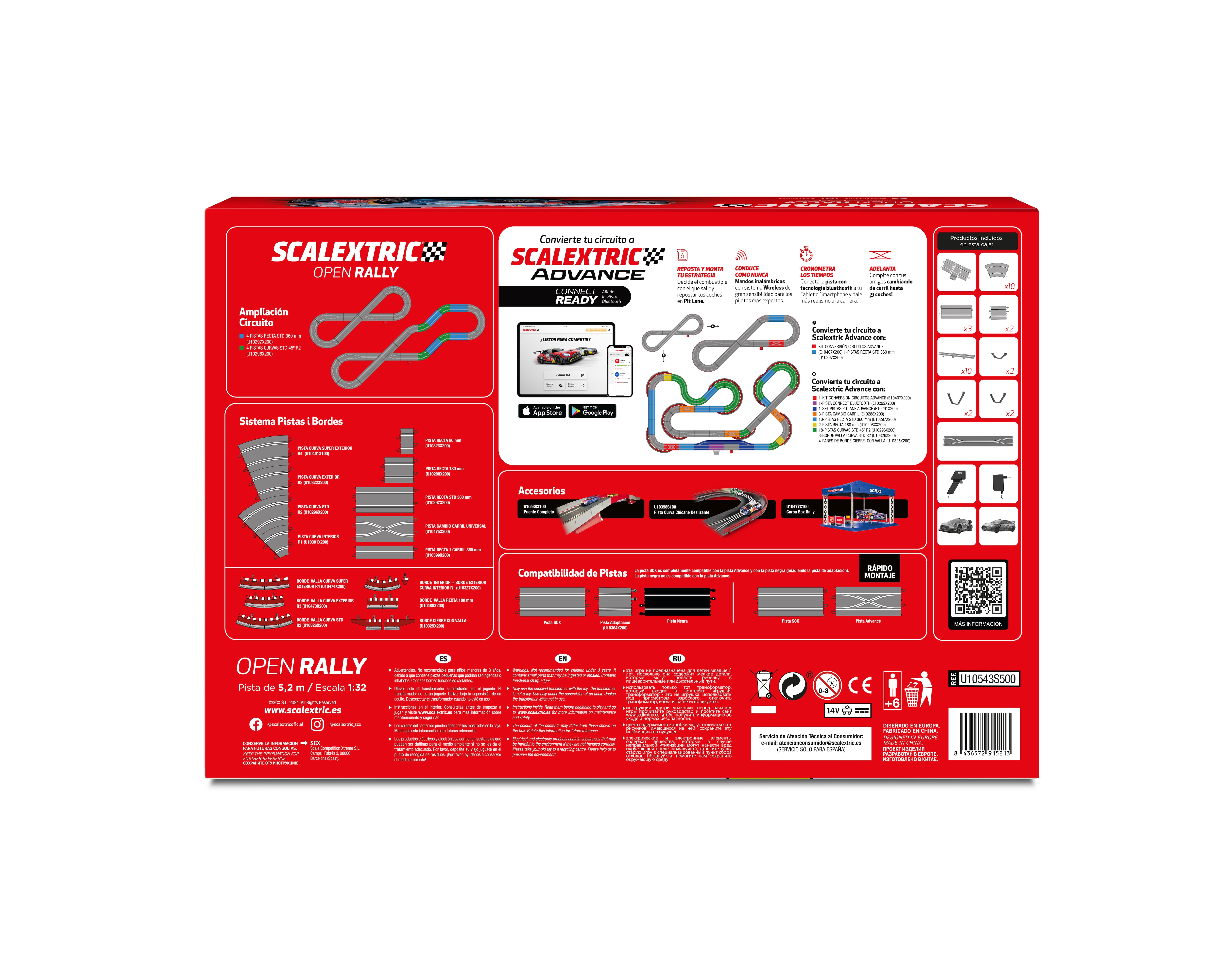 Pista Linea Orginal System Open Rally Scalextric 2