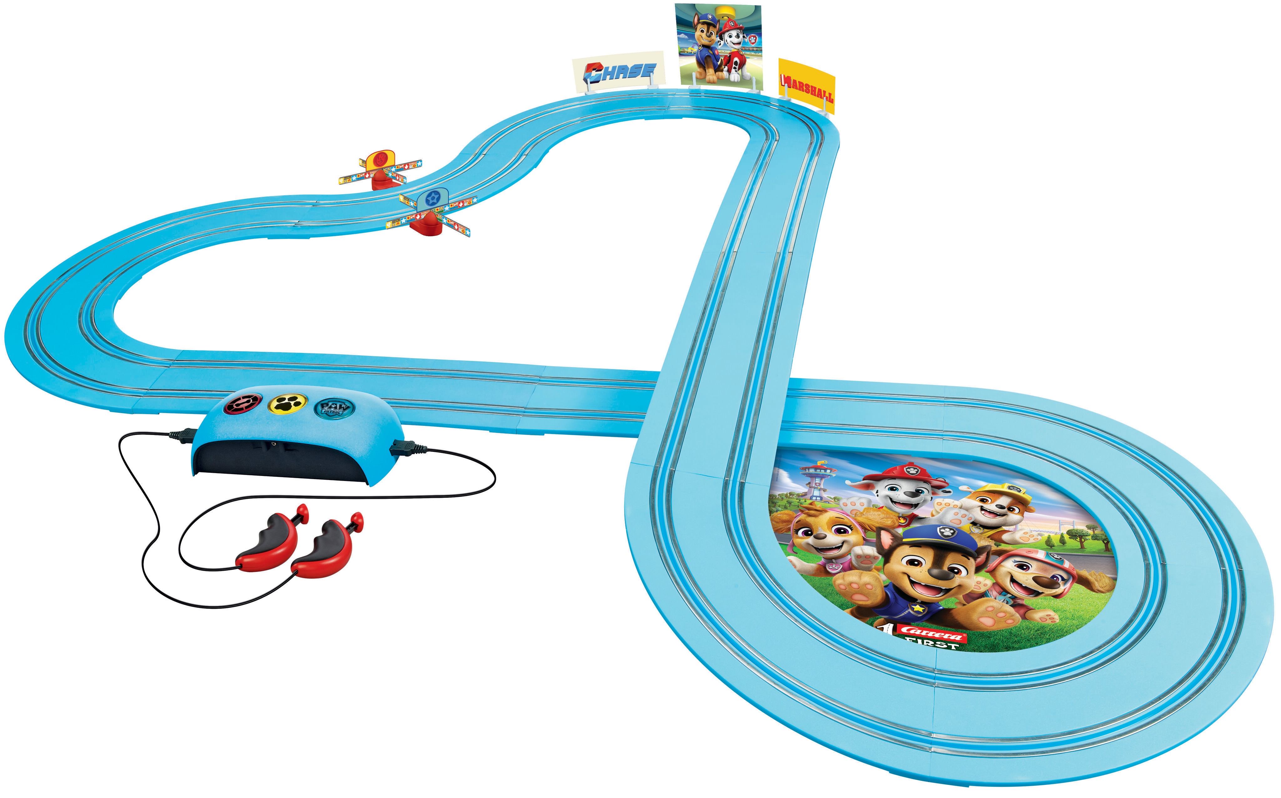 Circuito para vehículos de juguete Race 'N' Rescue Paw Patrol Carrera First 2