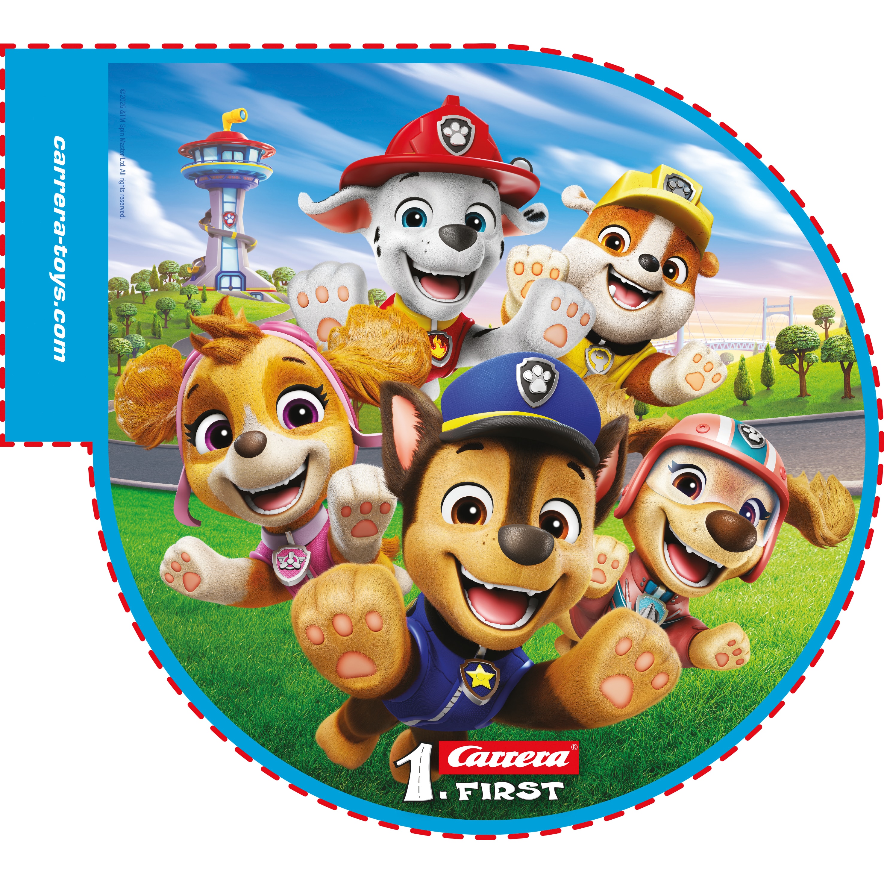 Circuito para vehículos de juguete Race 'N' Rescue Paw Patrol Carrera First 4